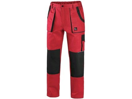 Kalhoty CXS LUXY JOSEF, pánské, červeno-černé (Velikost 68)