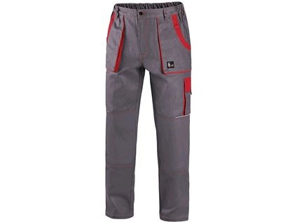 Kalhoty CXS LUXY JOSEF, pánské, šedo-červené (Velikost 68)