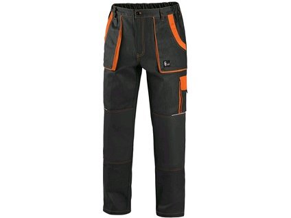 Kalhoty CXS LUXY JOSEF, pánské, černo-oranžové (Velikost 68)