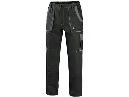 Kalhoty CXS LUXY JOSEF, pánské, černo-šedé (Velikost 68)