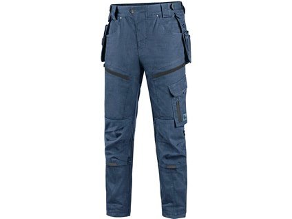 Kalhoty CXS LEONIS, pánské, modré s černými doplňky (Velikost 64)