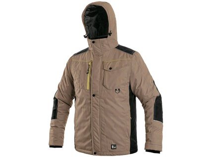 Bunda CXS BALTIMORE, pánská, béžovo - černá (Velikost 4XL)