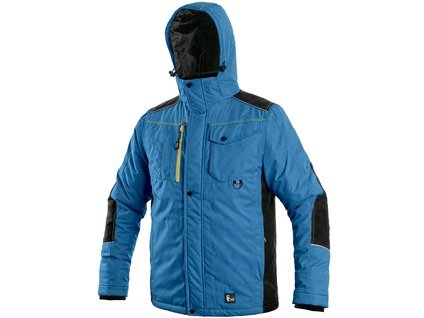 Bunda CXS BALTIMORE, pánská, středně modrá - černá (Velikost 4XL)