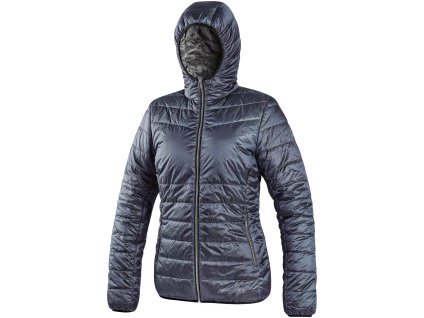 Bunda CXS OCEANIA, zimní, dámská, oboustranná, kouřově modro - šedá (Velikost 3XL)