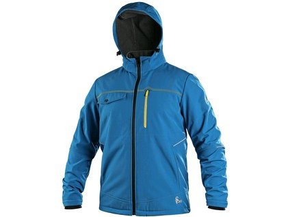 Bunda CXS STRETCH, pánská, softshell, středně modrá (Velikost 3XL)