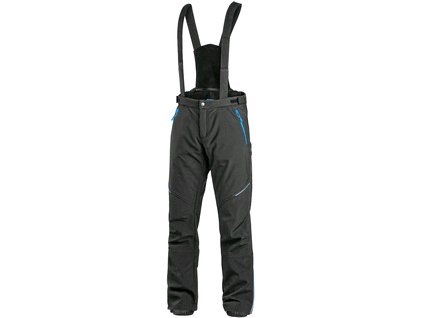 Kalhoty CXS TRENTON, zimní softshell, pánské, černo-modré (Velikost 60)