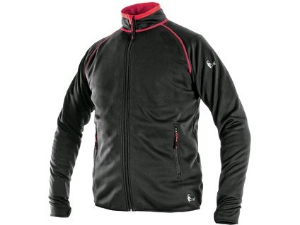 Mikina CXS TORONTO, pánská, černo-červená (Velikost 3XL)