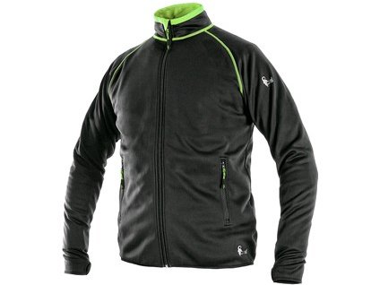 Mikina CXS TORONTO, pánská, černo-zelená (Velikost 3XL)