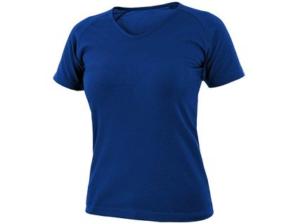 Tričko CXS ELLA, dámské, krátký rukáv, středně modrá (Velikost 2XL)