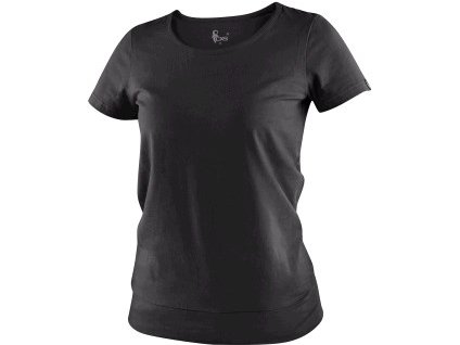 Tričko CXS EMILY, dámské, krátký rukáv, černá (Velikost 4XL)