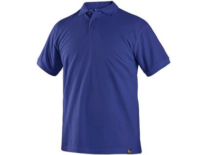 Polokošile CXS MICHAEL, krátký rukáv, středně modrá (Velikost 3XL)
