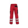 Kalhoty CXS LUXY BRIGHT, pánské, červeno-černé (Velikost 64)