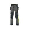 Kalhoty CXS NAOS pánské, šedo-černé, HV žluté doplňky (Velikost 64)