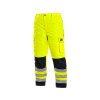 Kalhoty CXS CARDIFF, výstražné, zateplené, pánské, žluté (Velikost 3XL)