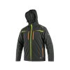 Bunda CXS NORFOLK, zimní, pánská, černá s HV žluto/oranžovými doplňky (Velikost 3XL)