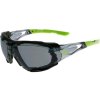 Brýle CXS-OPSIS TIEVA, černo - zelené (Barva kouřový zorník)