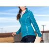 Dámská softshellová bunda ARDON®FLORET černá s tyrkysovými zipy