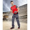 Kalhoty ARDON®COOL TREND šedo-černé prodloužené