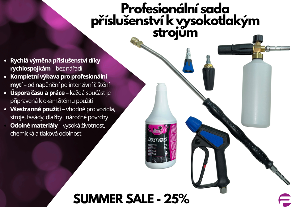 Sada na čištění pro vysokotlaké stroje