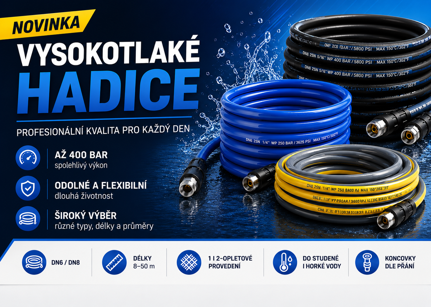 Vysokotlaké hadice