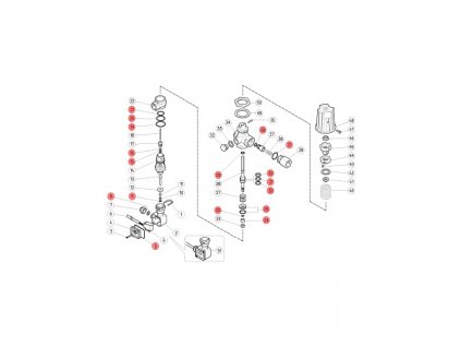 Opravná sada ventilu VB 9 s mikrospínačem