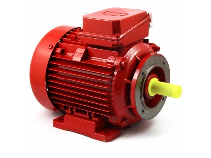 Elektrický (indukční) motor SLg112M-8/4 B14/C2 v červené barvě