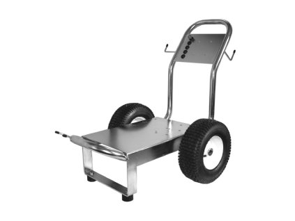 nerezový vozík por čerpadlo a motor . velký