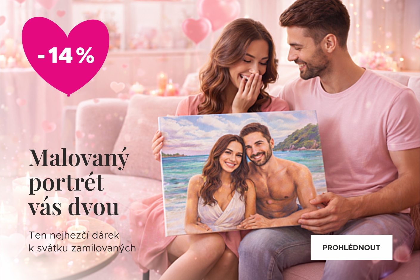 Malovaný portrét podle fotky