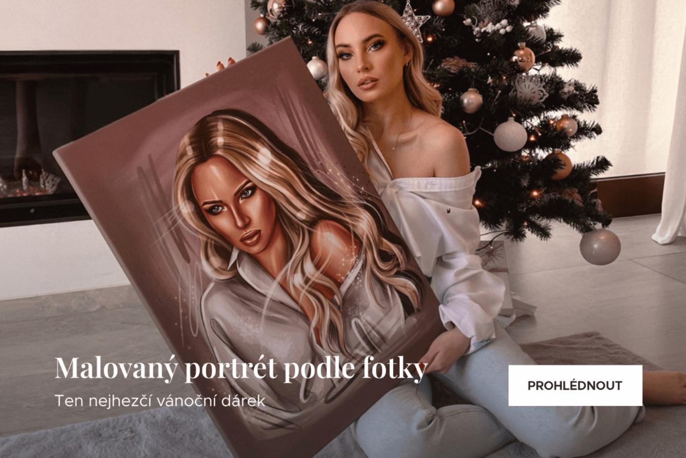 Malovaný portrét podle fotky