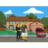 Styl Simpsonów Dom - karykatura ze zdjęcia