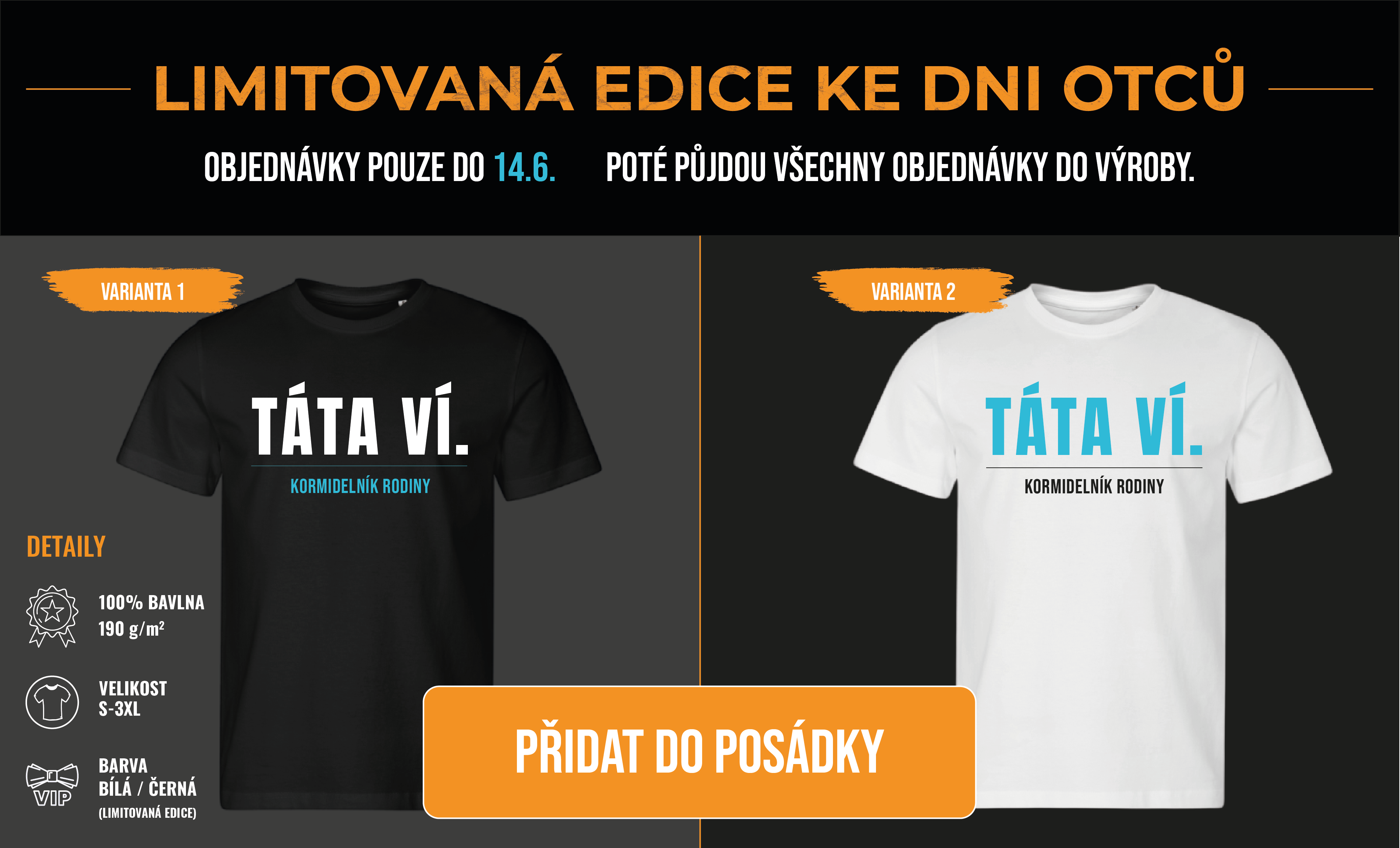 Trička na den otců