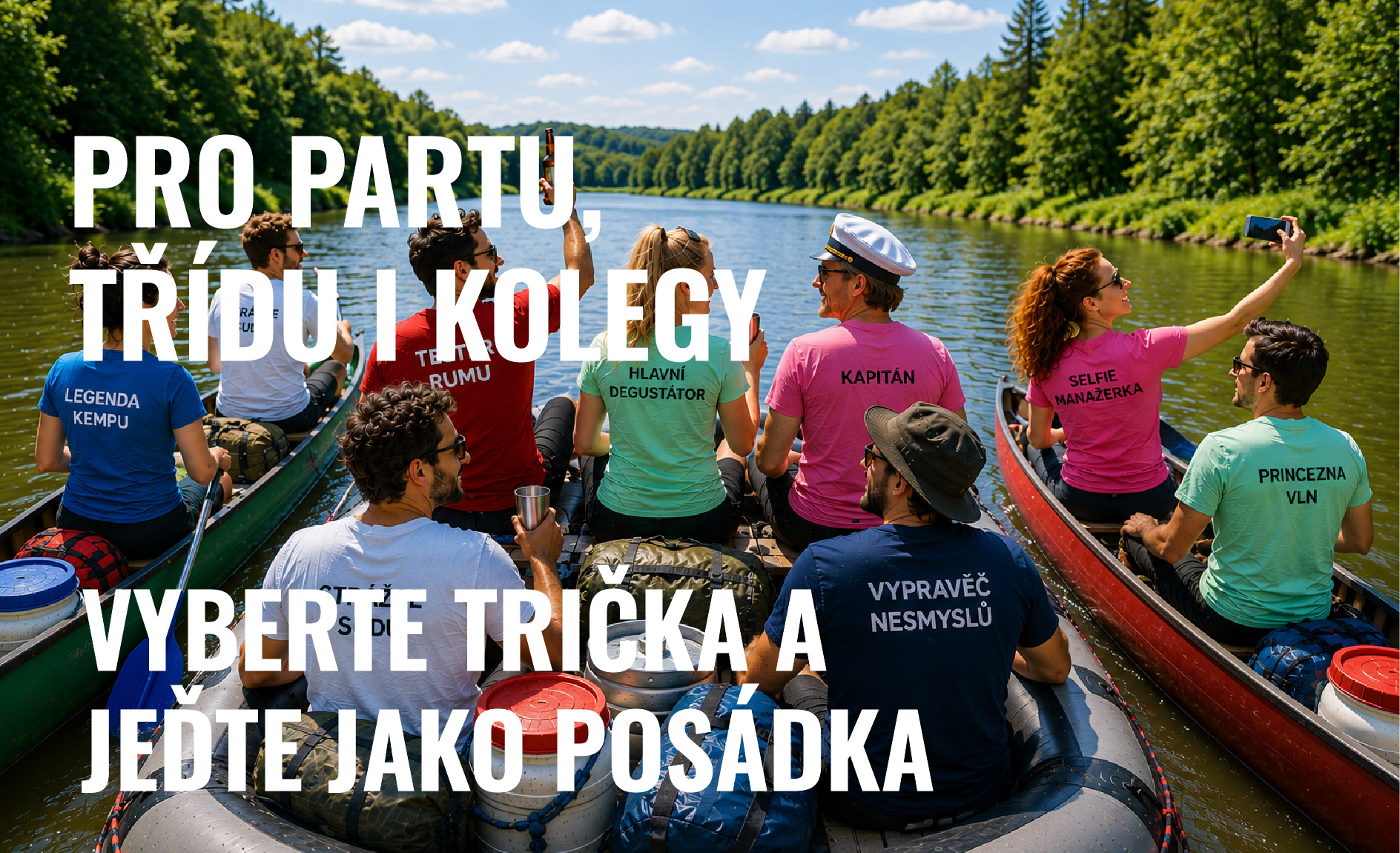Trička pro firmy a školy