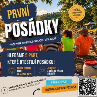 Hledáme první party, které otestují POSÁDKU. Rozjíždíme projekt POSADKA.cz — trička pro vodácké party, kempy, rafty,...