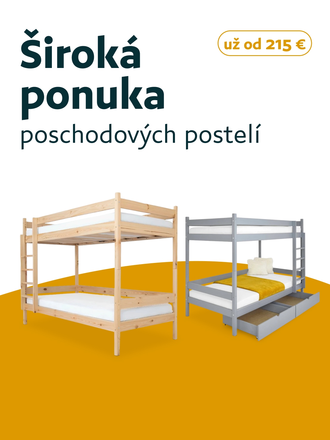 Široká ponuka poschodových postelí
