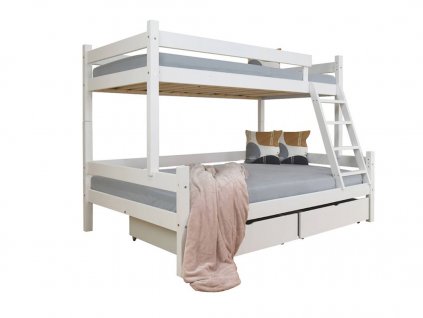 Poschodová posteľ Petra 6 200x120x90 - biela