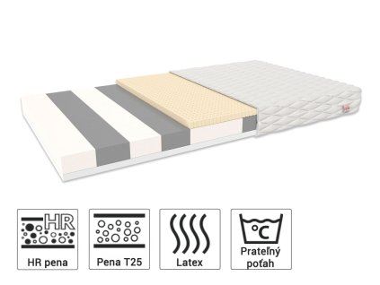 Corela Priedušný latexový matrac 160x90