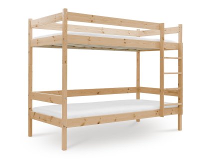 Poschodová posteľ Paulína s roštom 200x90 - prírodná