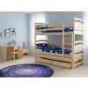 Poschodová posteľ s prístelkou Petra 2 v interiéri