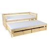 Prírodná detská posteľ s prístelkou Veronika 7