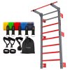 Žebřiny s hrazdou a posilovací gumy - Zider Profi