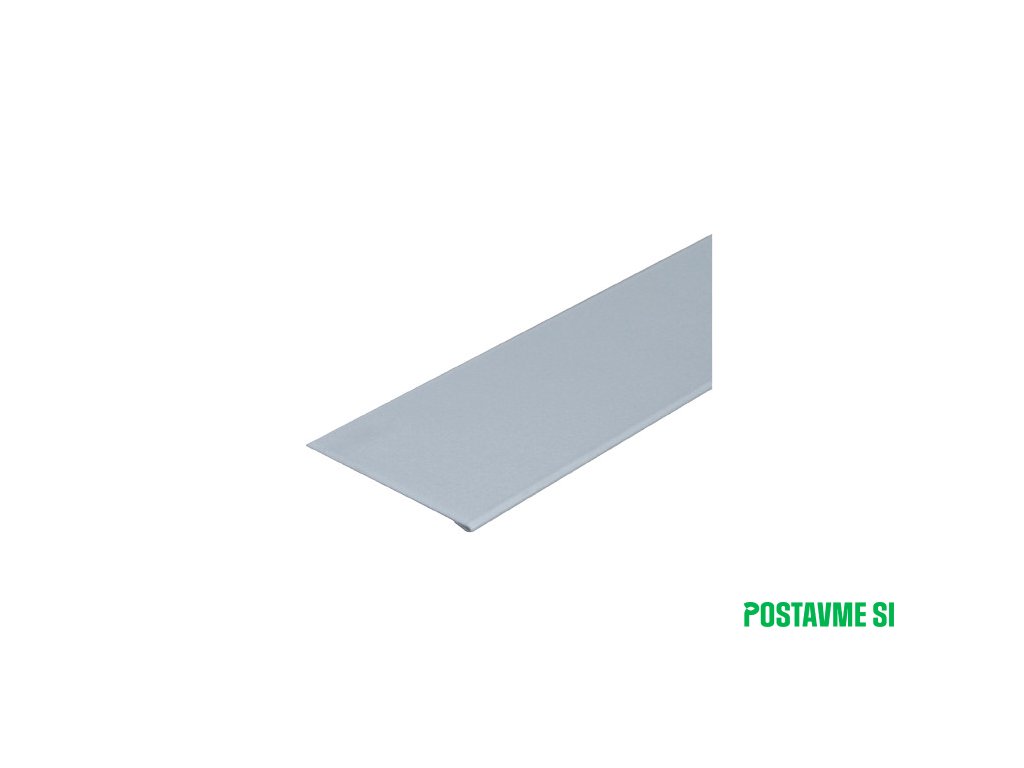 Poplastovaná lišta tmeliaca vyhnutá r.š. 70 x 2000 mm
