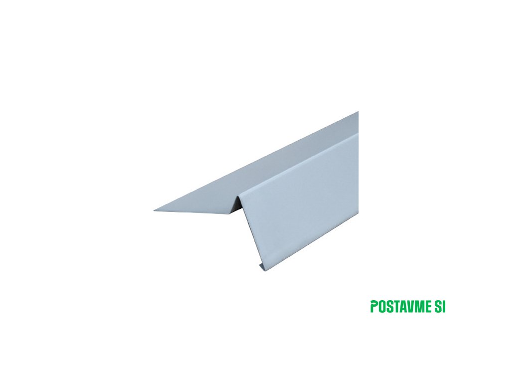 Poplastovaná lišta odkvapová (záveterná) háková r.š. 250 x 2000 mm