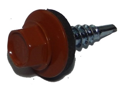 Farmárska skrutka dĺžka 20 mm RAL 8004