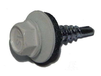 Farmárska skrutka dĺžka 20 mm RAL 9002