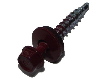 Farmárska skrutka dĺžka 35 mm RAL 3005