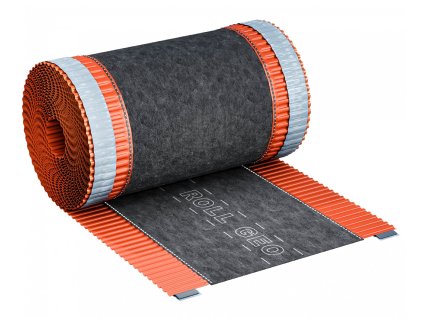 Hliníkový hrebeňový a nárožný vetrací pás, farba tehlová, ral 8004