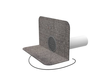 Chrlič okrúhly s ohrevom s bitúmenovou manžetou