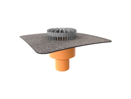 Terasový vpust priamy s bitúmenovou manžetou