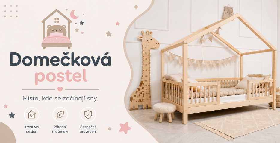 Dětské domečkové postele