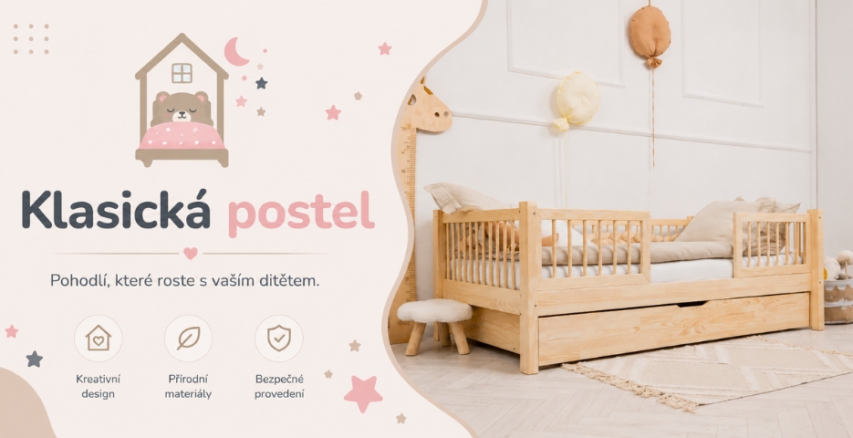 Klasické dětské postele